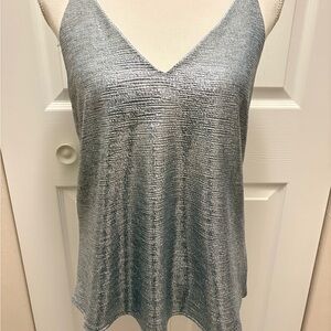 Women's V-Neck Knit Camisole in Heather Gray